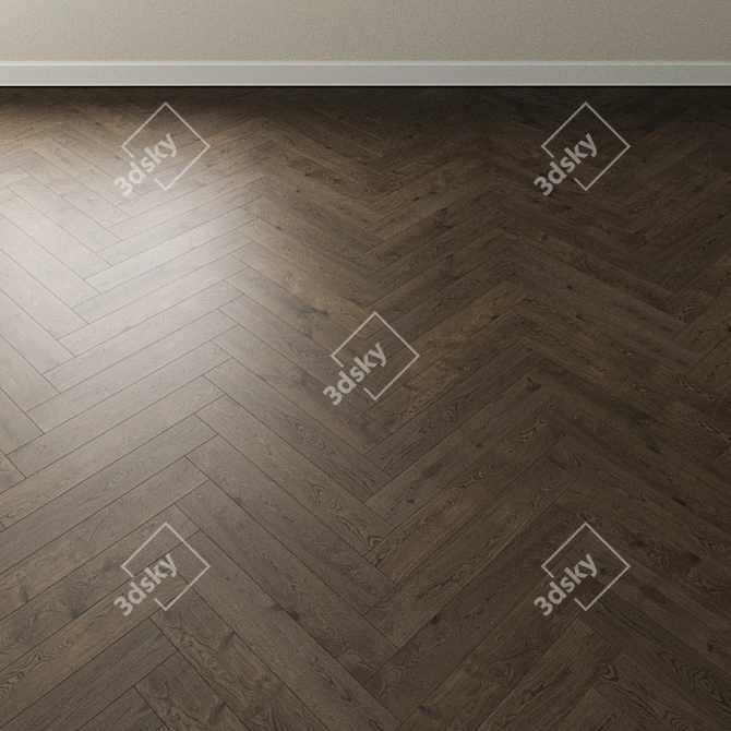 Marseille Gray Oak Parquet: Artistry & Craftsmanship 3D model image 4