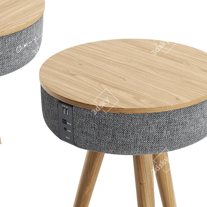 SoundRhythm Bluetooth Speaker Table 3D model image 3