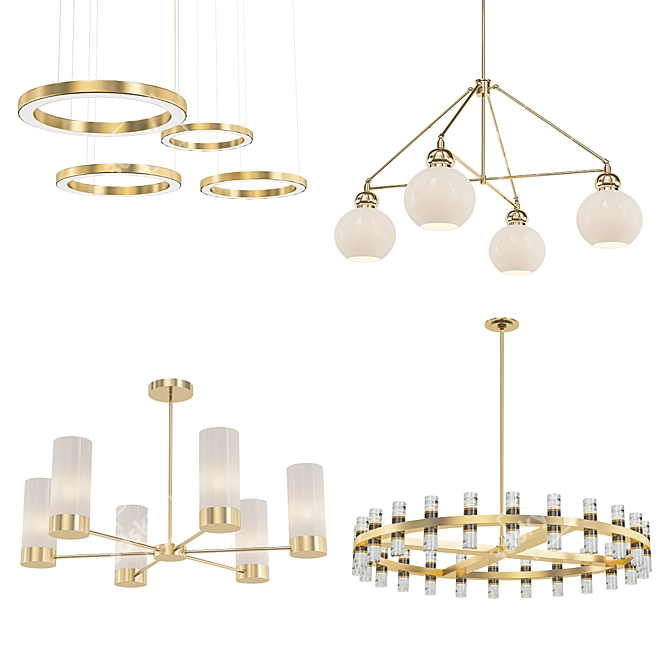 Modern Chandelier Collection - Best Quality! 3D model image 1