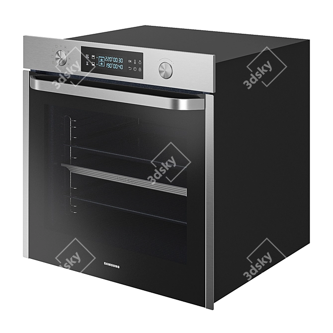 Samsung NV9900J NV75K5541BS 3-in-1 Electric Oven 3D model image 2