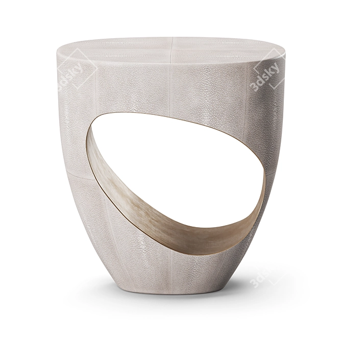 Elegant Eclipse Stool: Augousti Chair 3D model image 2