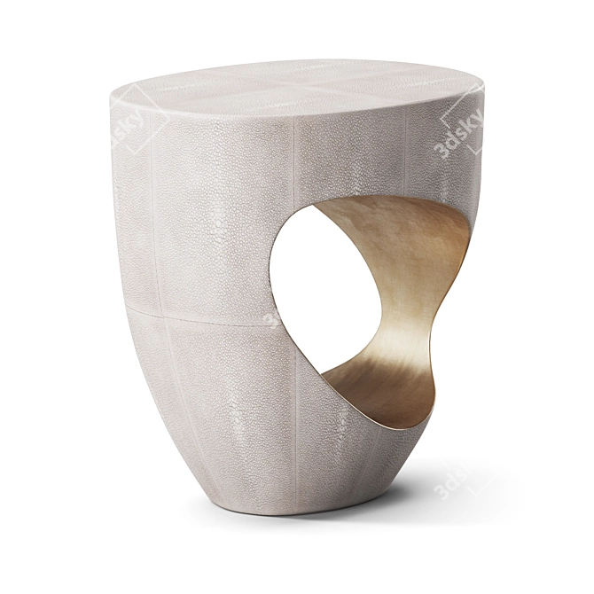 Elegant Eclipse Stool: Augousti Chair 3D model image 3