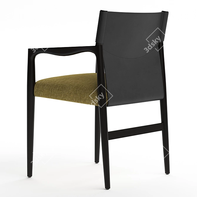 Elegant Sveva Chair: Porada Mastery 3D model image 3