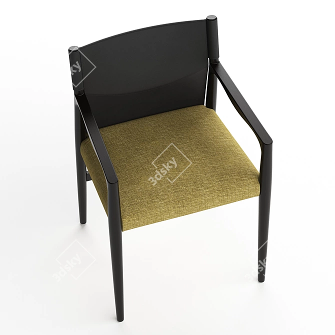 Elegant Sveva Chair: Porada Mastery 3D model image 4