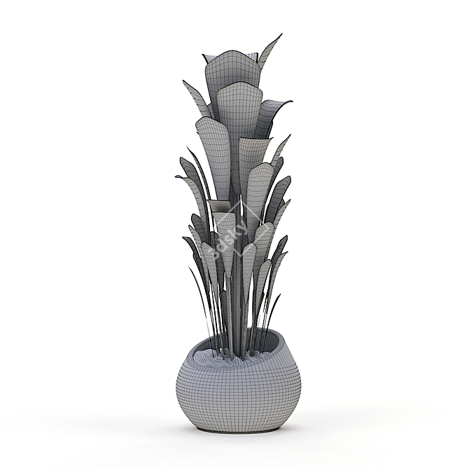 Green Oasis: Indoor Plant Collection 3D model image 8