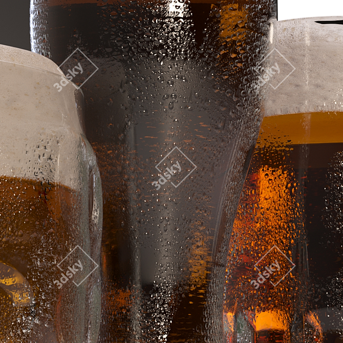 Sip in Style with Beer Mugs 3D model image 11