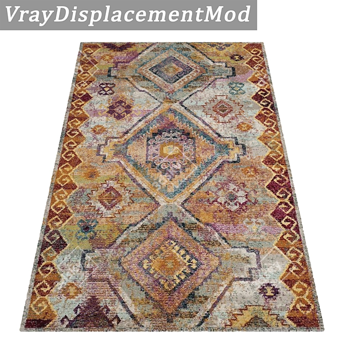 Short Unique Title: High-Quality Carpet Set 3D model image 3