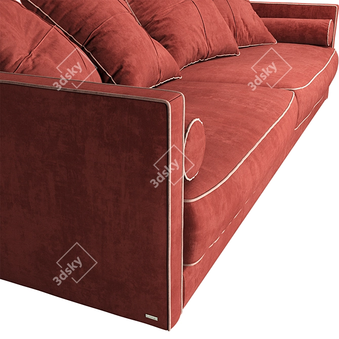 Comfort and Style Combined: Vogue Sofa 3D model image 1