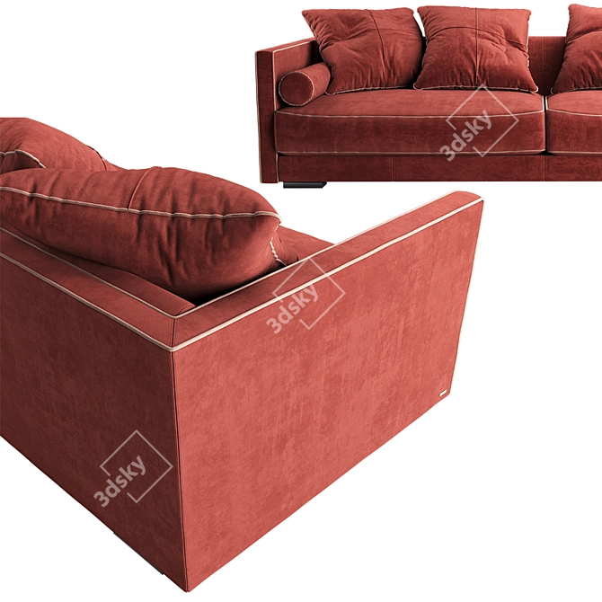 Comfort and Style Combined: Vogue Sofa 3D model image 2