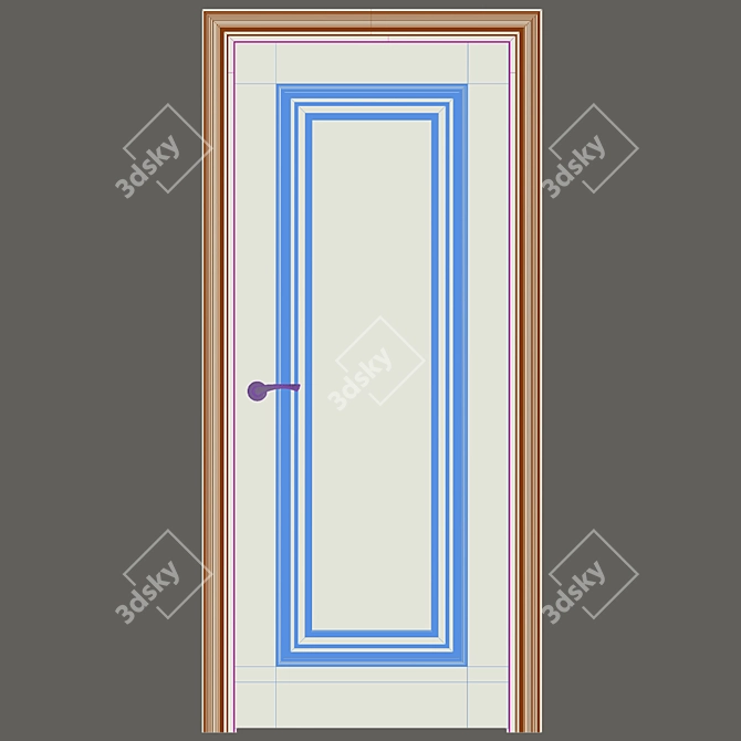 Provance Classic Interior Door - Porta Baguette 4 3D model image 3