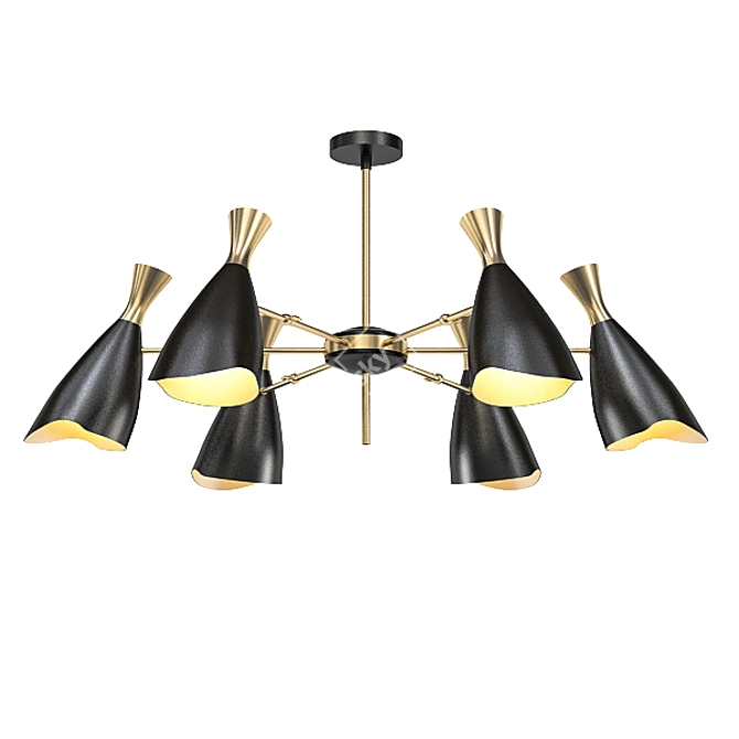 Modern Chandeliers Collection 3D model image 4