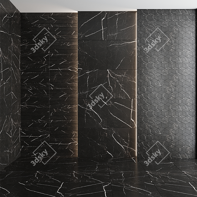 Marvel Pro Ceramic Granite - Noir St. Laurent 3D model image 1