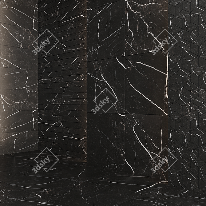 Marvel Pro Ceramic Granite - Noir St. Laurent 3D model image 2