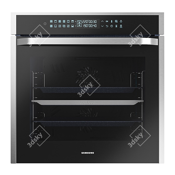 Samsung NV7000N: Sleek Built-in Oven 3D model image 1