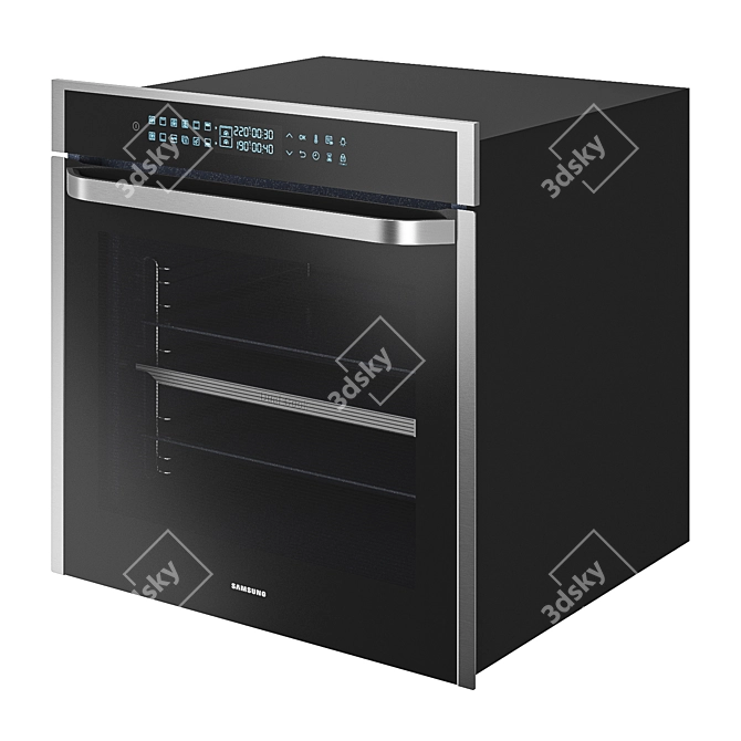 Samsung NV7000N: Sleek Built-in Oven 3D model image 2