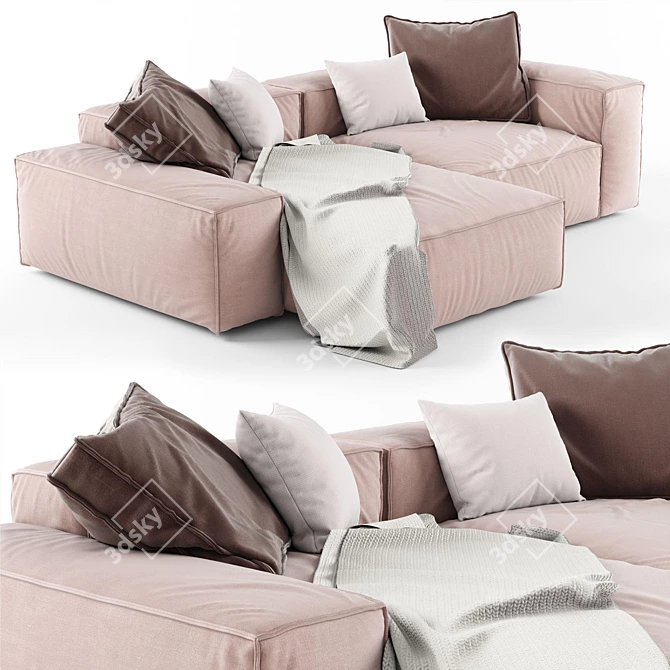 Modern Modular Sofa 3D model image 2