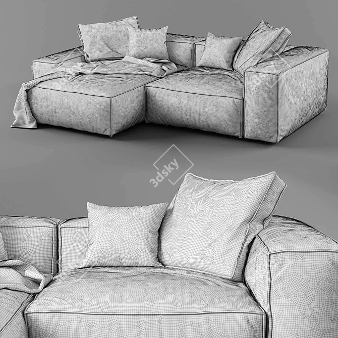 Modern Modular Sofa 3D model image 4
