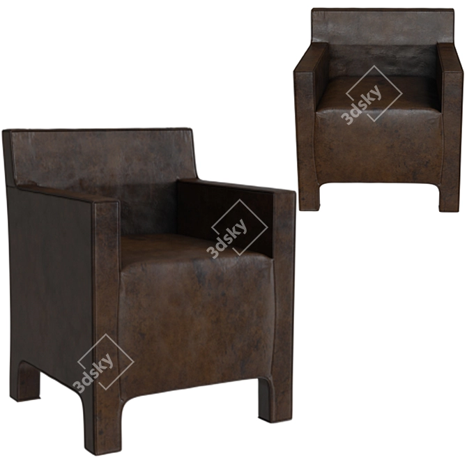 Stylish Devina Nais Armchair 3D model image 1