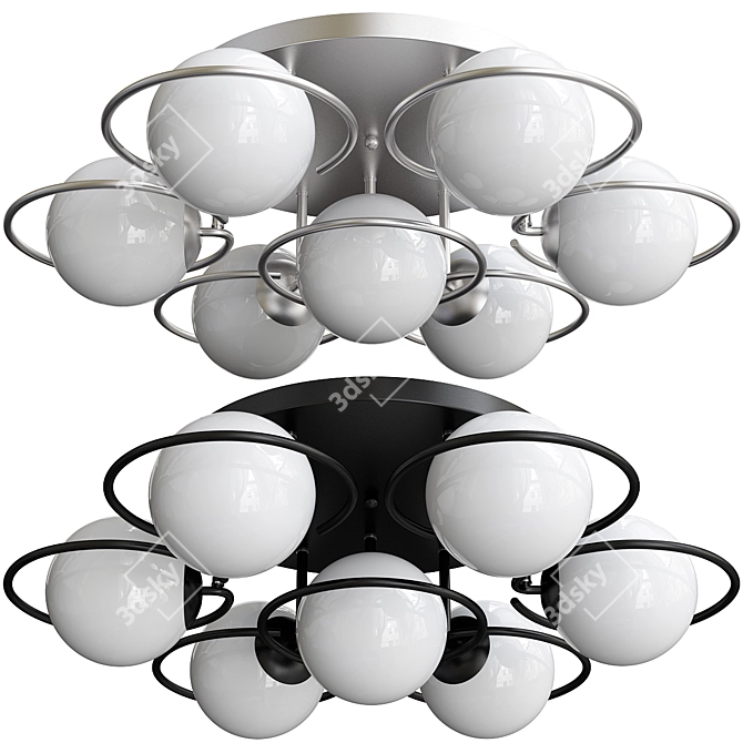 ST Luce Galio: Elegant Ceiling Chandelier 3D model image 2