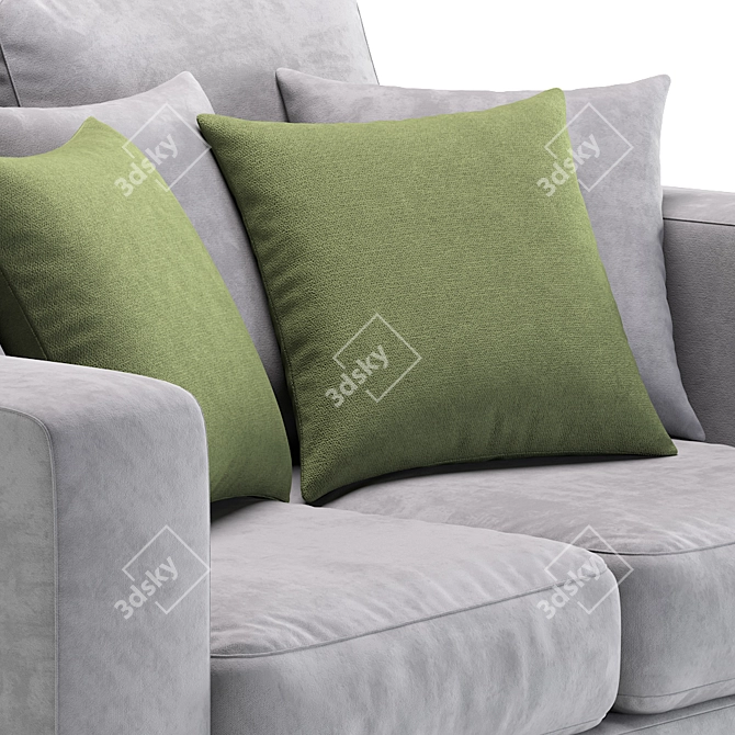 Modern Gray Sofa MT 3D model image 3