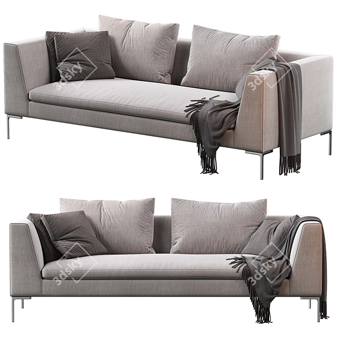 Contemporary Charles Sofa 3D model image 1