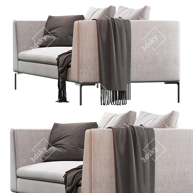 Contemporary Charles Sofa 3D model image 2