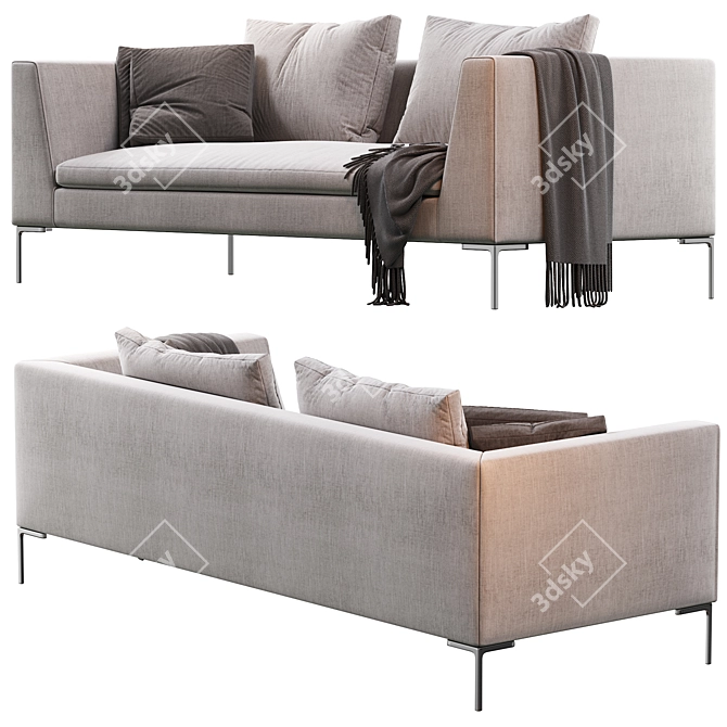 Contemporary Charles Sofa 3D model image 3