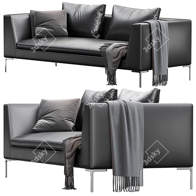 Cozy and Stylish Sofa Charles 3D model image 1