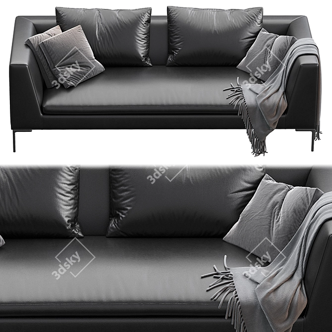 Cozy and Stylish Sofa Charles 3D model image 2