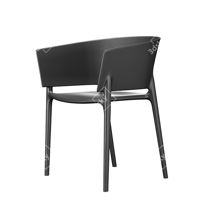 Vondom Africa: Sleek Armchair 3D model image 1