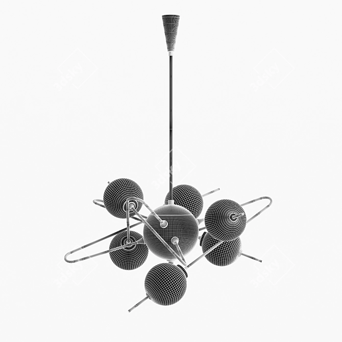 Elegant Vray Chandelier - 3DSMAX 2016 3D model image 5