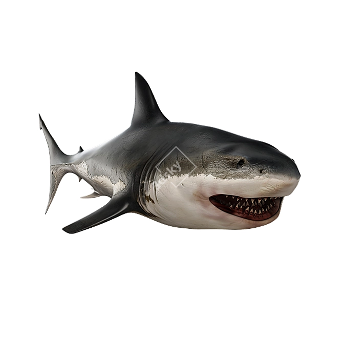 Savage Shark - Rigged & Animated 3D model image 4