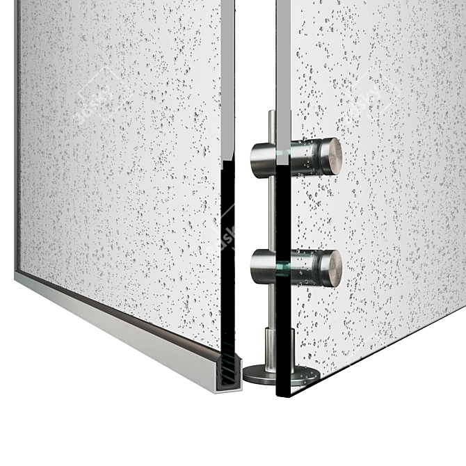 Sleek Shower Haven 3D model image 3