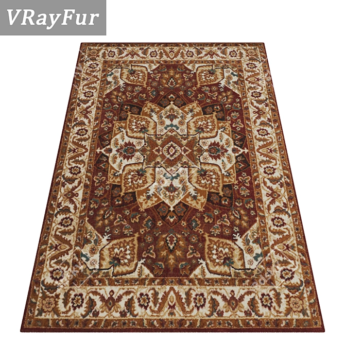 High-Quality Carpets Set 3D model image 2