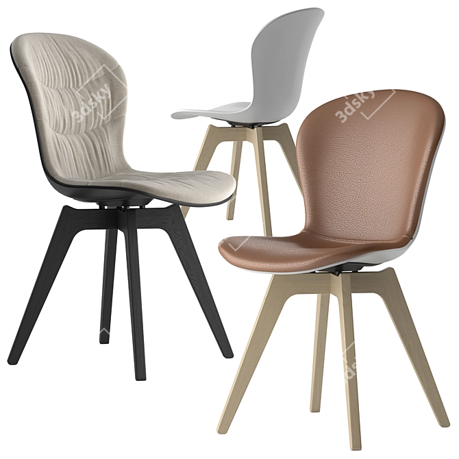 Boconcept Adelaide Chair: Sleek and Stylish Seating Solution 3D model image 1