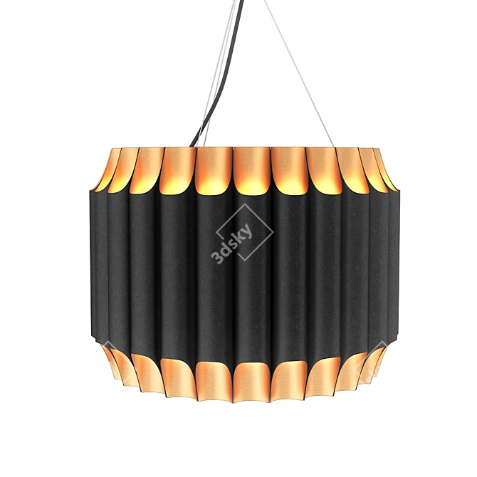 Delightfull Galliano Black Suspension Light 3D model image 1