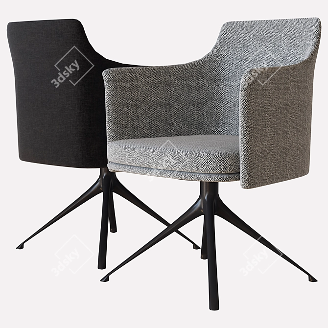 Poliform Stanford Bridge Chair: 3D Model 3D model image 1