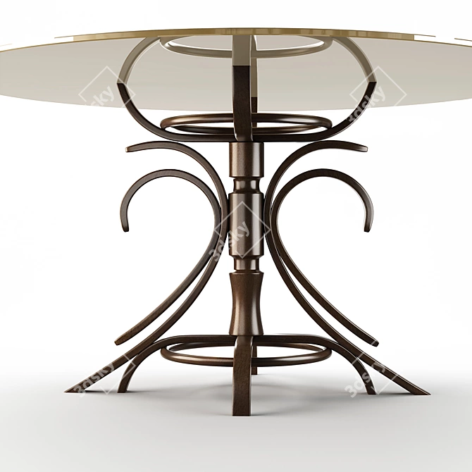 Elegant Modern Dining Table 3D model image 2