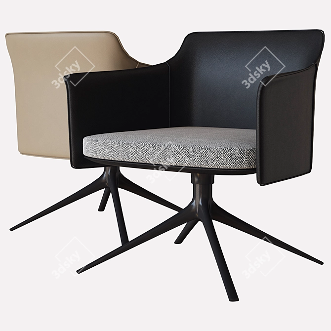 Luxury Stanford Lounge Armchair 3D model image 1