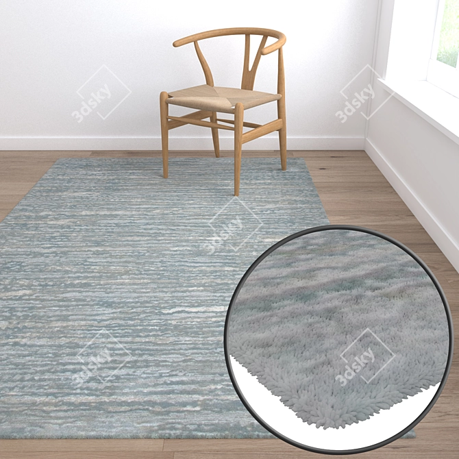 High-Quality Carpets Set 3D model image 5