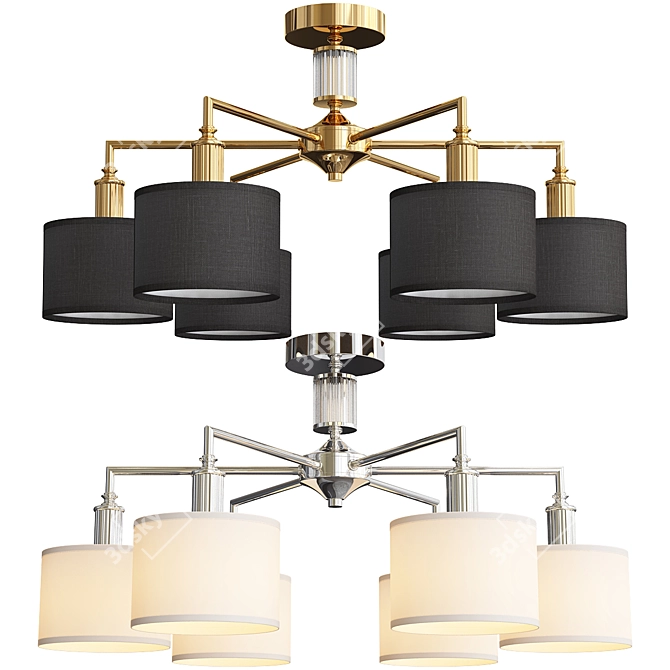 Elegant Laciness Chandelier Collection 3D model image 1