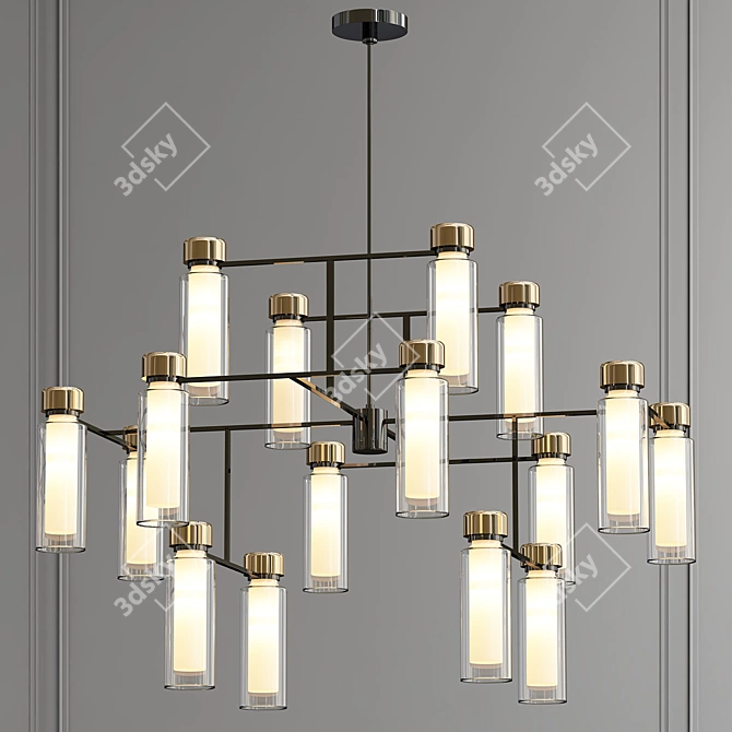 OSMAN 2013 Chandelier: Elegant V-Ray Render 3D model image 1