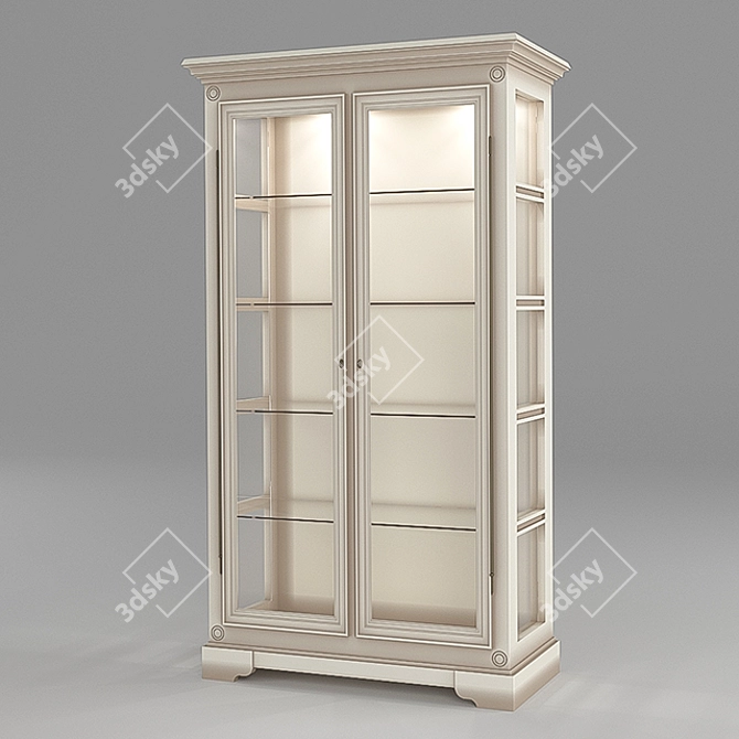 Elegant Showcase Cabinet Belfan MM-174-06 3D model image 1