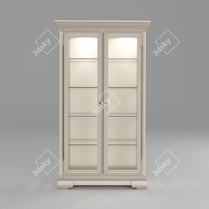 Elegant Showcase Cabinet Belfan MM-174-06 3D model image 2