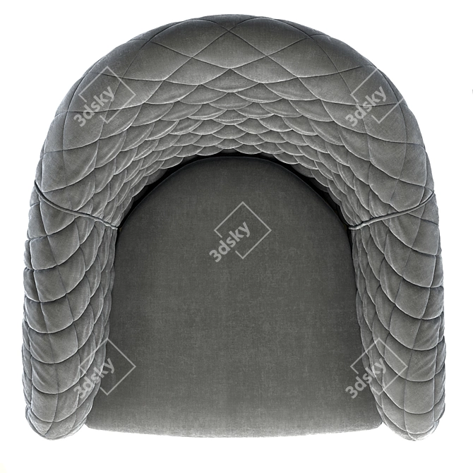 Luxury Portofino Armchair: Elegant, Stylish, and Comfortable 3D model image 3