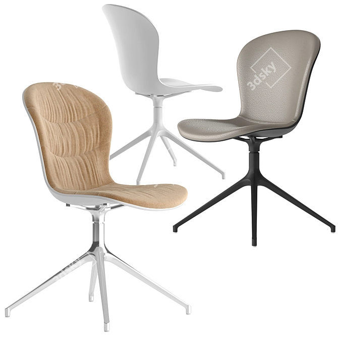 Sleek Boconcept Adelaide Chair 3D model image 1