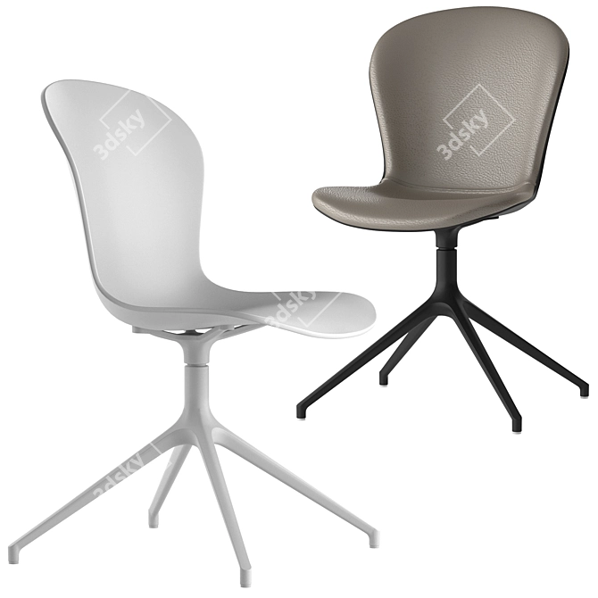 Sleek Boconcept Adelaide Chair 3D model image 4