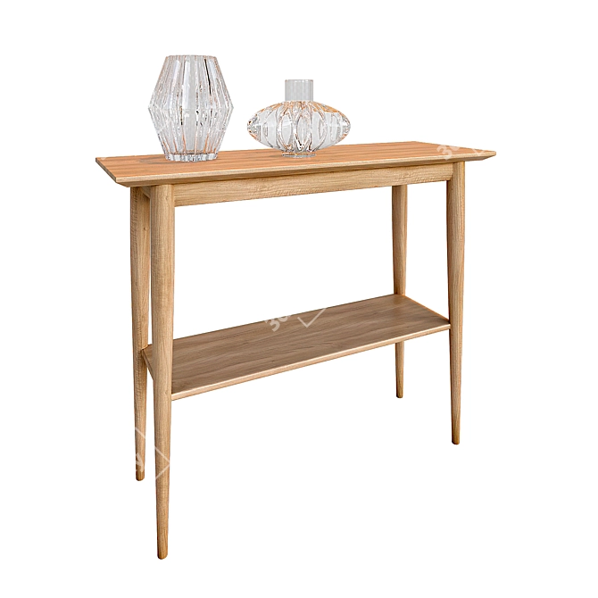 Ash Lussan Double Console: Natural Elegance 3D model image 1