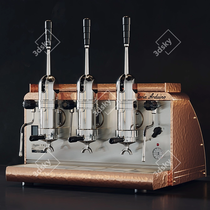 Vintage Italian Espresso Machine 3D model image 1