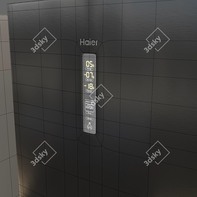 Title: Haier A3FE742: Sleek and Spacious Refrigerator 3D model image 3